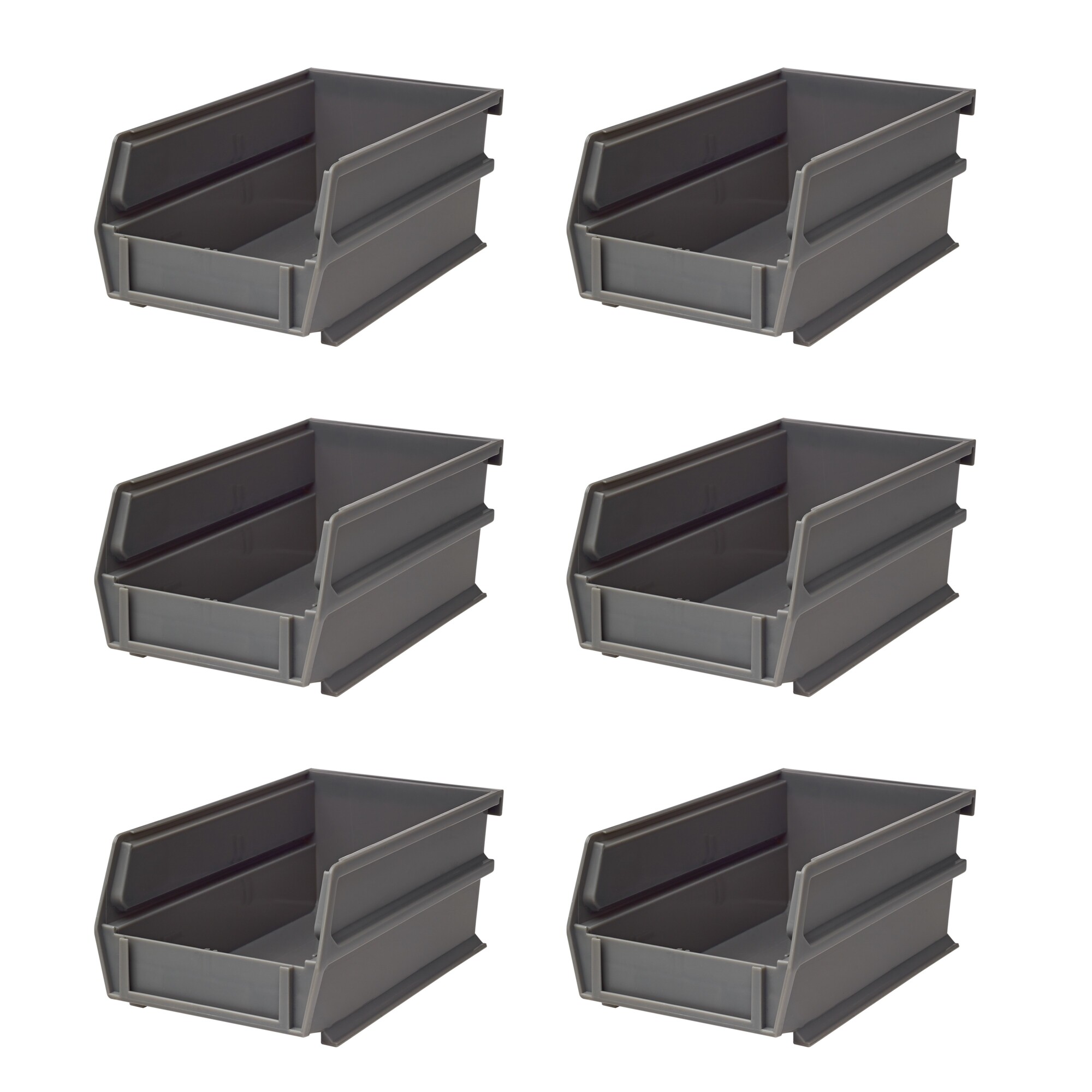 Triton Products, LocBin Hanging and interlocking Bins, Height 3 in, Width 4.125 in, Bins Included (qty.) 6 Model# 3-220GR-6